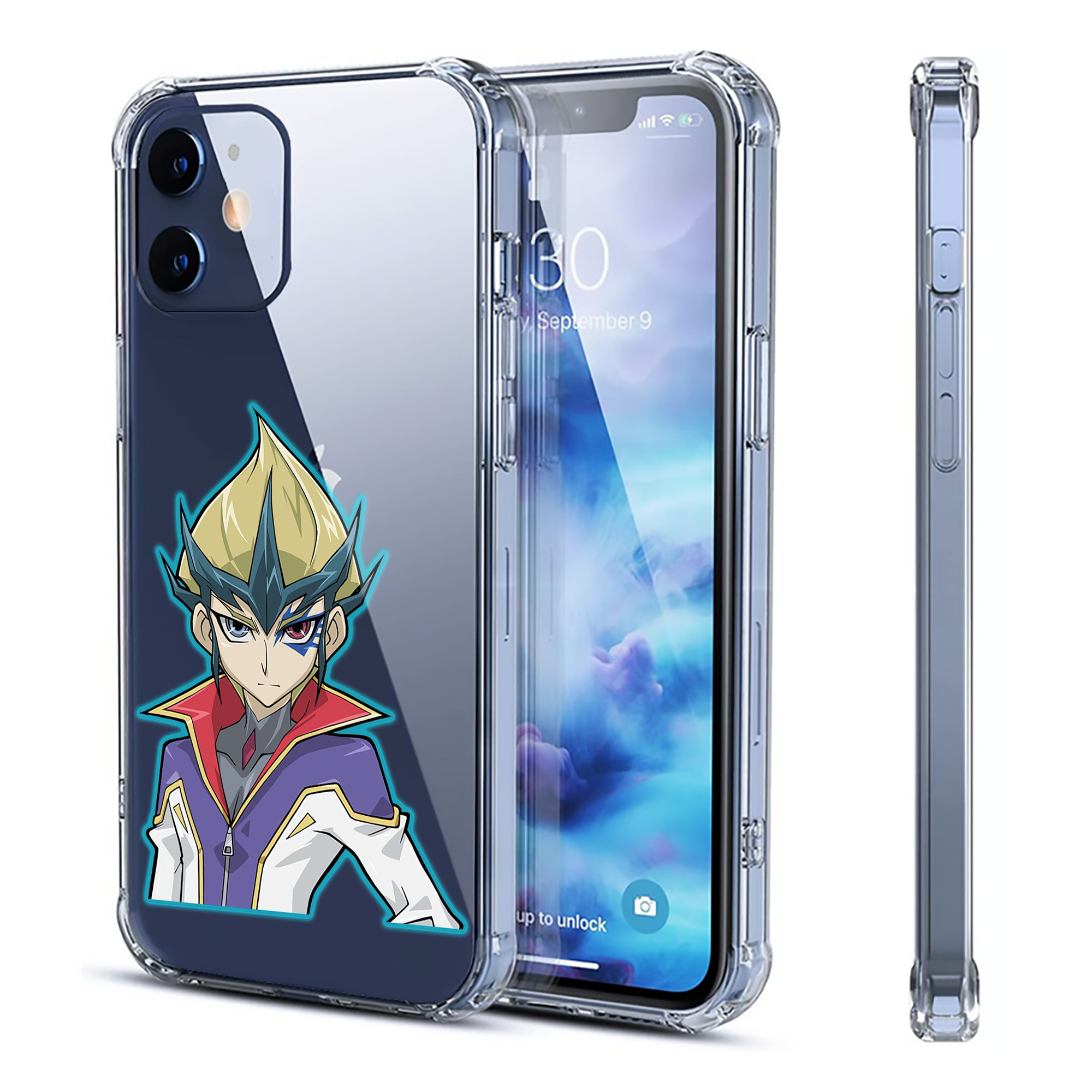 （画像用） 遊☆戯☆王 Yu-Gi-Oh! 【iPhone 12シリーズ対応】透明スマホケース（クリアソフトケース）